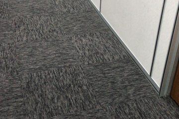 Black Carpet Tiles Installation at Factory Office 2